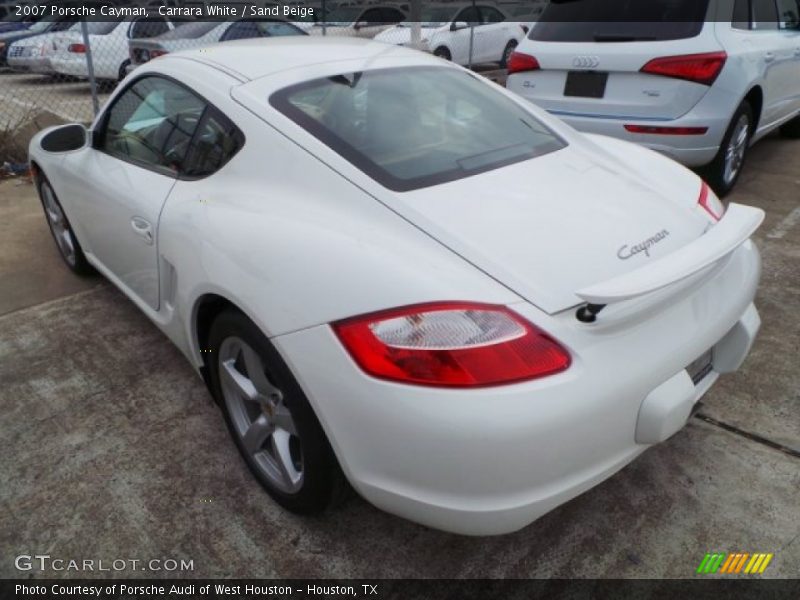 Carrara White / Sand Beige 2007 Porsche Cayman