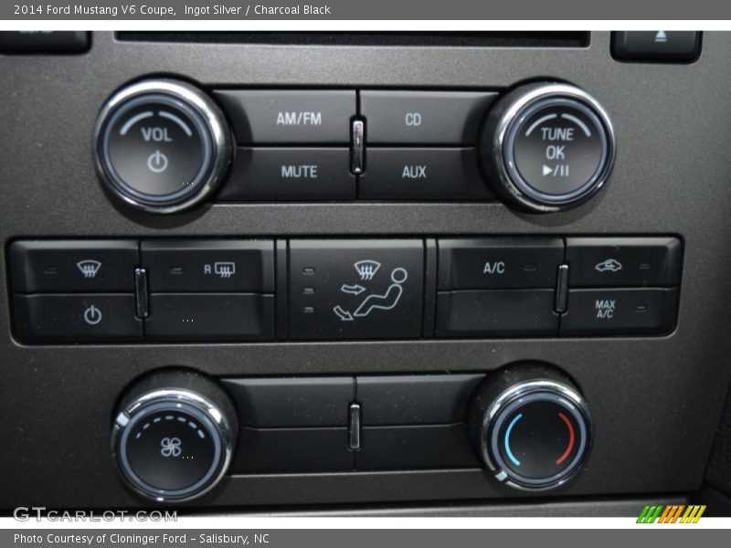 Ingot Silver / Charcoal Black 2014 Ford Mustang V6 Coupe