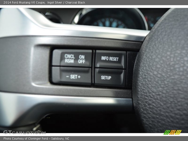 Ingot Silver / Charcoal Black 2014 Ford Mustang V6 Coupe
