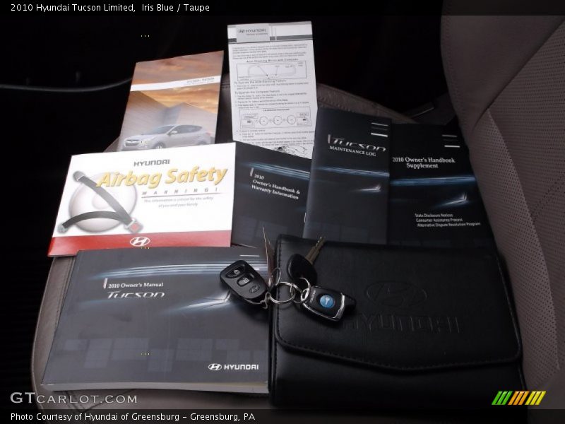 Iris Blue / Taupe 2010 Hyundai Tucson Limited