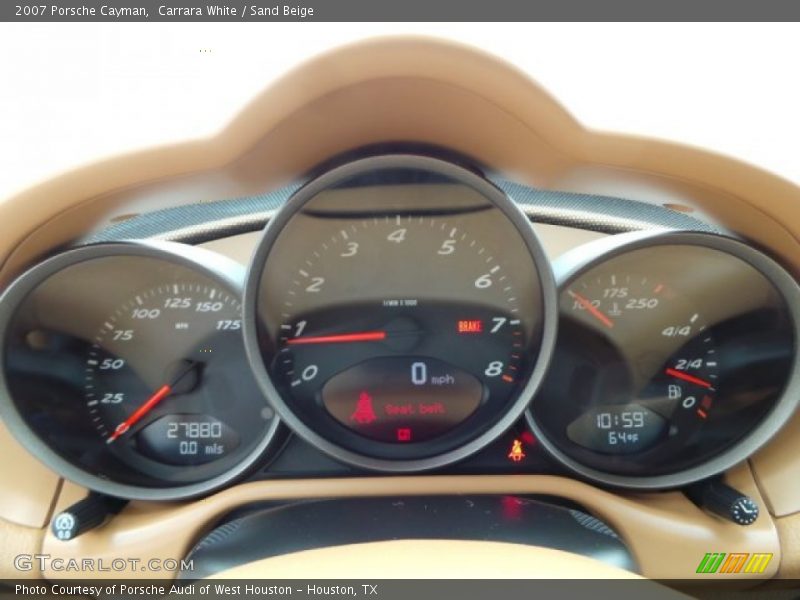 Carrara White / Sand Beige 2007 Porsche Cayman