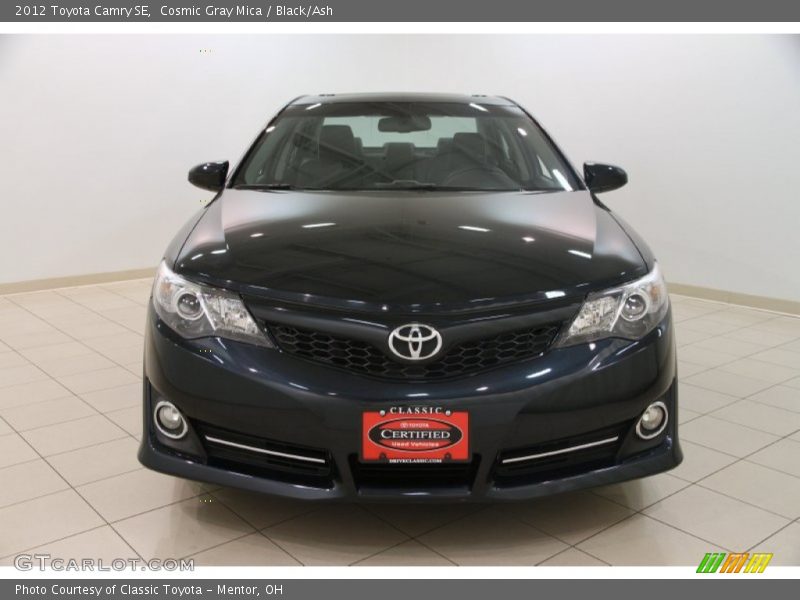 Cosmic Gray Mica / Black/Ash 2012 Toyota Camry SE