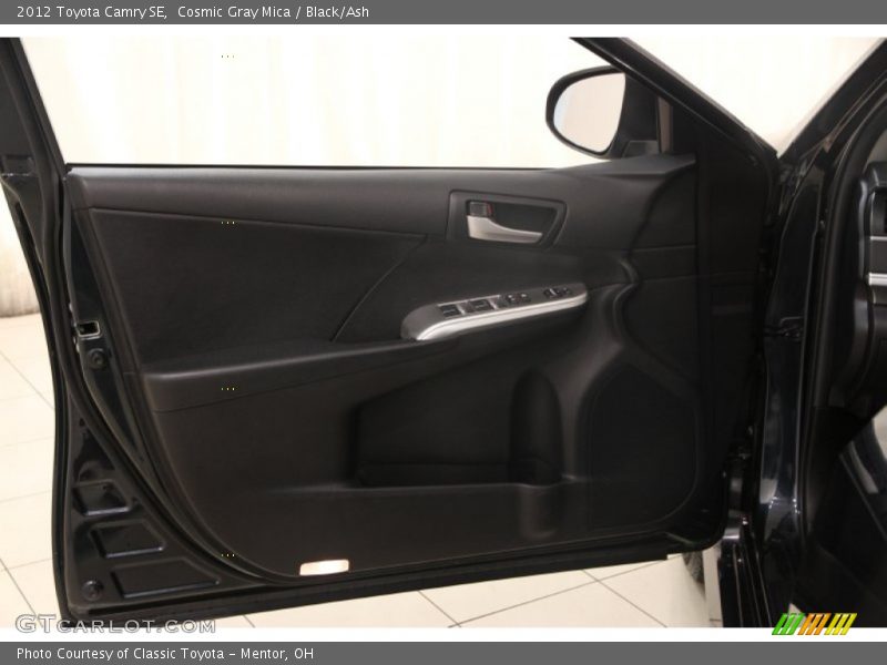 Cosmic Gray Mica / Black/Ash 2012 Toyota Camry SE