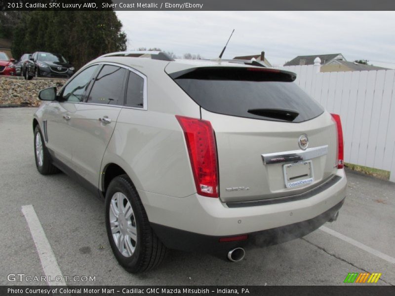 Silver Coast Metallic / Ebony/Ebony 2013 Cadillac SRX Luxury AWD