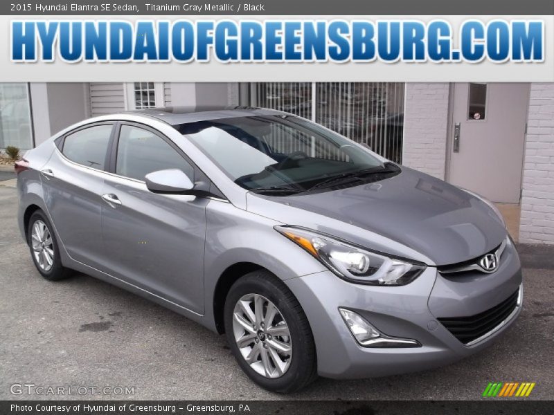 Titanium Gray Metallic / Black 2015 Hyundai Elantra SE Sedan