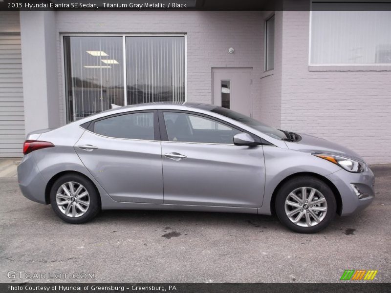 Titanium Gray Metallic / Black 2015 Hyundai Elantra SE Sedan