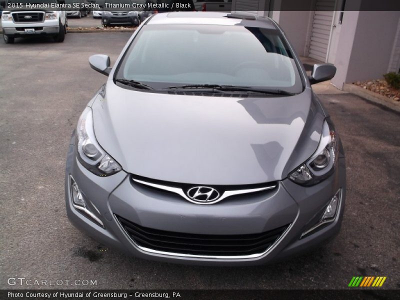 Titanium Gray Metallic / Black 2015 Hyundai Elantra SE Sedan