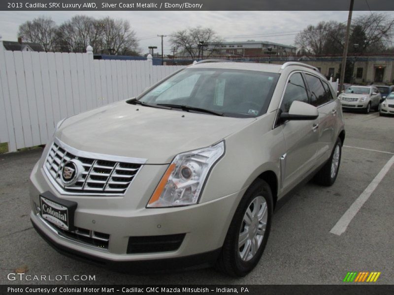 Silver Coast Metallic / Ebony/Ebony 2013 Cadillac SRX Luxury AWD