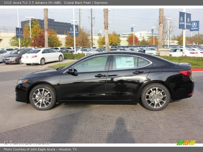 Crystal Black Pearl / Espresso 2015 Acura TLX 3.5 Advance SH-AWD