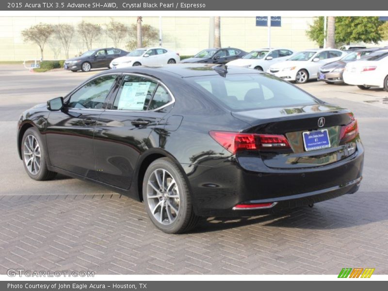 Crystal Black Pearl / Espresso 2015 Acura TLX 3.5 Advance SH-AWD