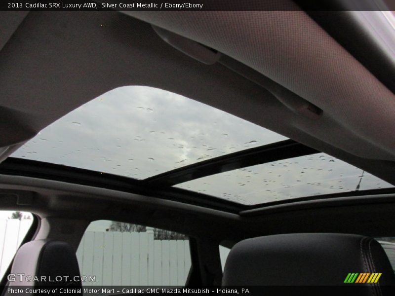 Silver Coast Metallic / Ebony/Ebony 2013 Cadillac SRX Luxury AWD