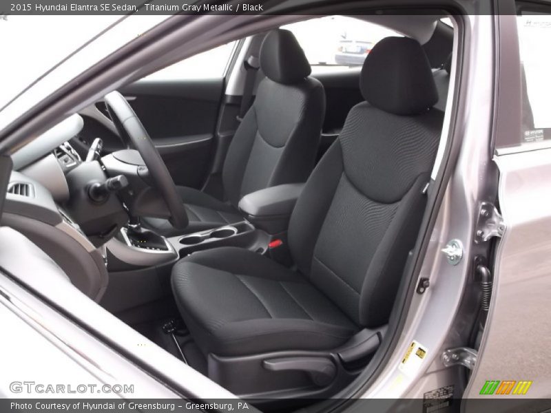 Titanium Gray Metallic / Black 2015 Hyundai Elantra SE Sedan