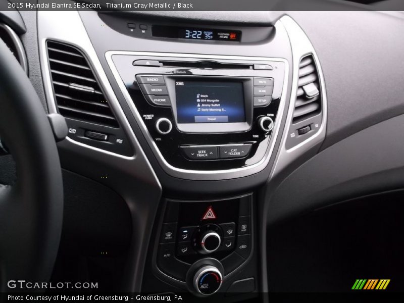 Titanium Gray Metallic / Black 2015 Hyundai Elantra SE Sedan