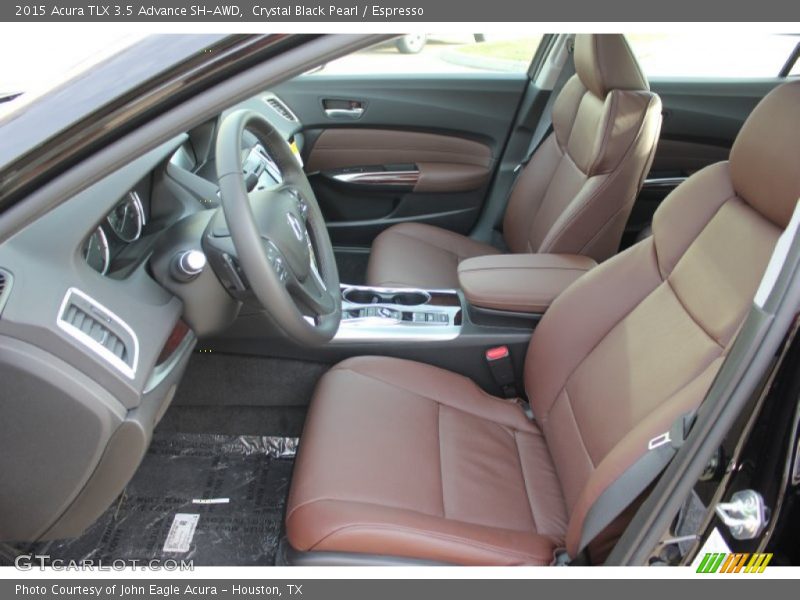 Crystal Black Pearl / Espresso 2015 Acura TLX 3.5 Advance SH-AWD
