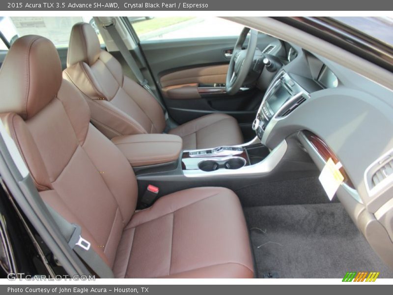 Crystal Black Pearl / Espresso 2015 Acura TLX 3.5 Advance SH-AWD
