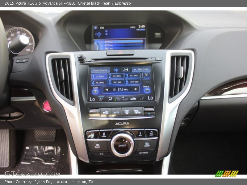 Crystal Black Pearl / Espresso 2015 Acura TLX 3.5 Advance SH-AWD