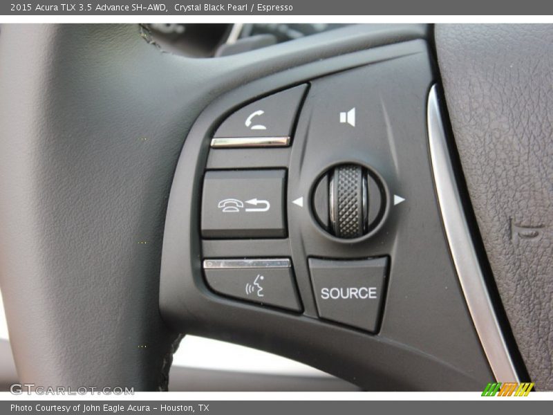 Crystal Black Pearl / Espresso 2015 Acura TLX 3.5 Advance SH-AWD