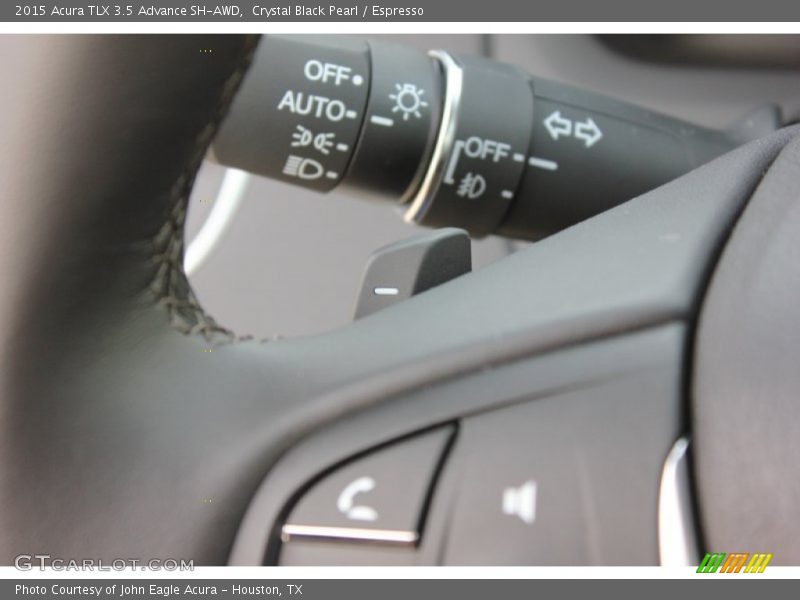 Crystal Black Pearl / Espresso 2015 Acura TLX 3.5 Advance SH-AWD