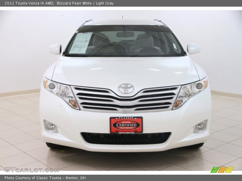 Blizzard Pearl White / Light Gray 2011 Toyota Venza I4 AWD