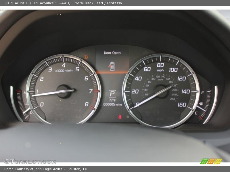 Crystal Black Pearl / Espresso 2015 Acura TLX 3.5 Advance SH-AWD