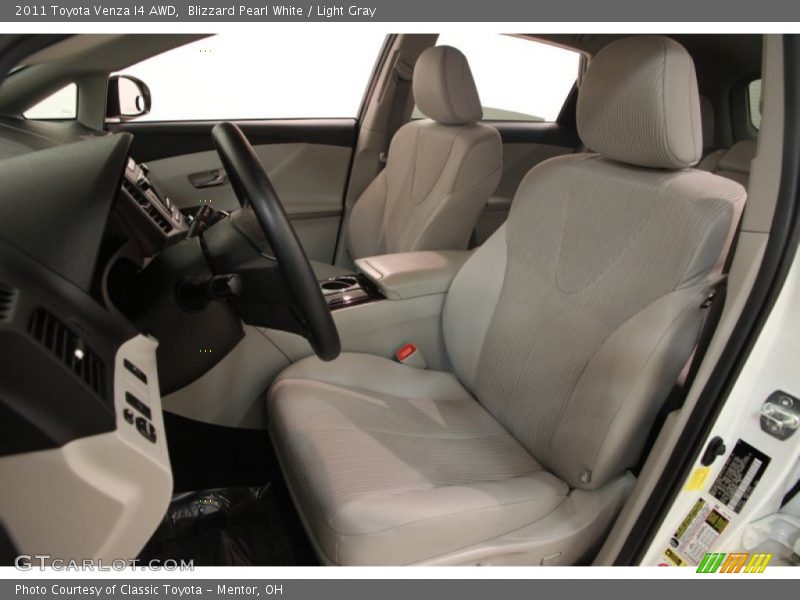 Blizzard Pearl White / Light Gray 2011 Toyota Venza I4 AWD