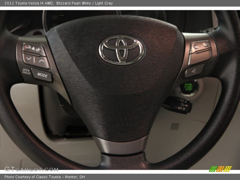 Blizzard Pearl White / Light Gray 2011 Toyota Venza I4 AWD