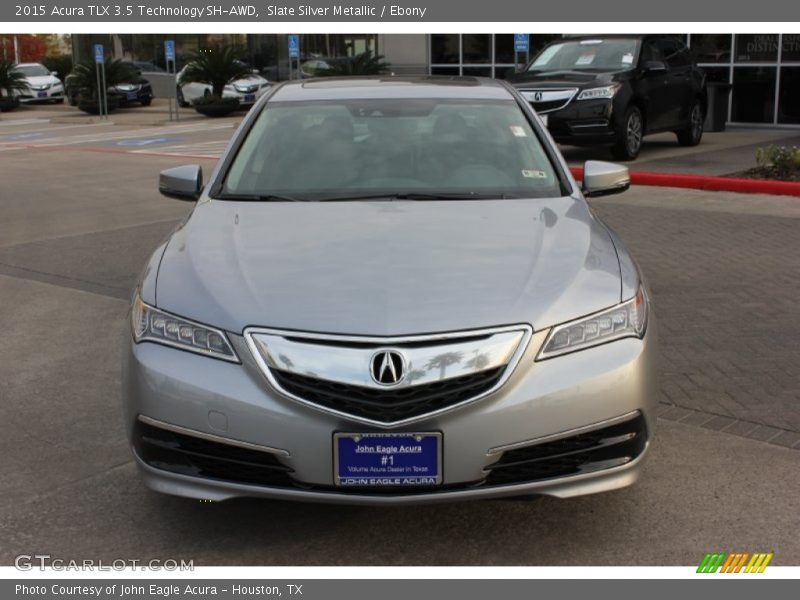 Slate Silver Metallic / Ebony 2015 Acura TLX 3.5 Technology SH-AWD