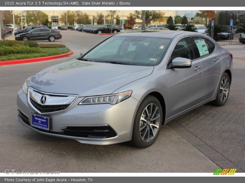 Slate Silver Metallic / Ebony 2015 Acura TLX 3.5 Technology SH-AWD