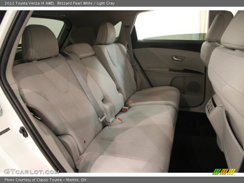 Blizzard Pearl White / Light Gray 2011 Toyota Venza I4 AWD