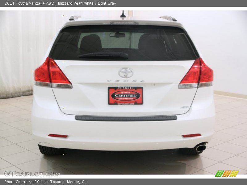 Blizzard Pearl White / Light Gray 2011 Toyota Venza I4 AWD