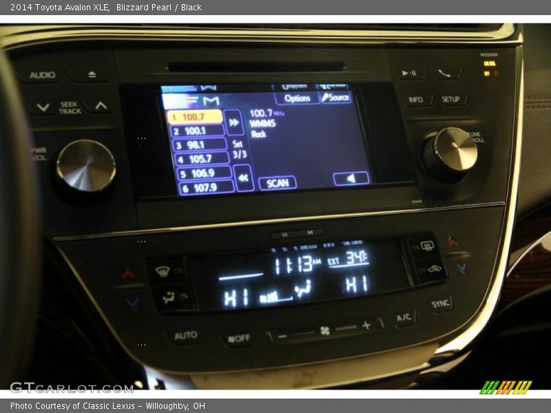 Blizzard Pearl / Black 2014 Toyota Avalon XLE