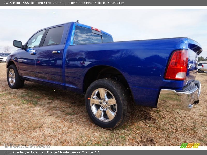  2015 1500 Big Horn Crew Cab 4x4 Blue Streak Pearl