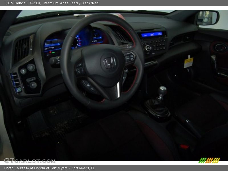 Premium White Pearl / Black/Red 2015 Honda CR-Z EX