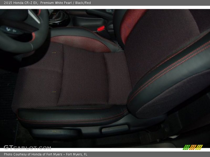 Premium White Pearl / Black/Red 2015 Honda CR-Z EX