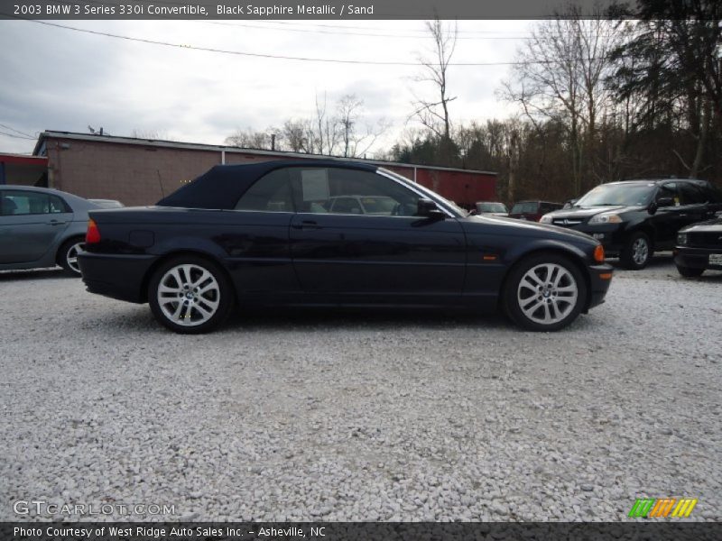 Black Sapphire Metallic / Sand 2003 BMW 3 Series 330i Convertible