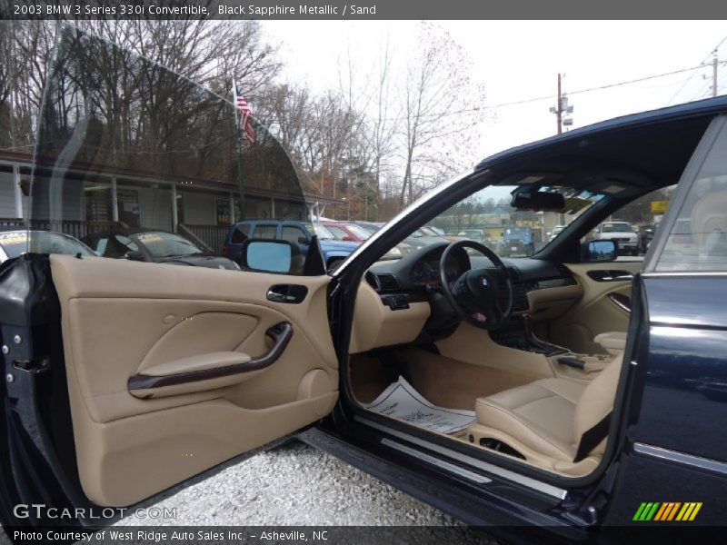 Black Sapphire Metallic / Sand 2003 BMW 3 Series 330i Convertible