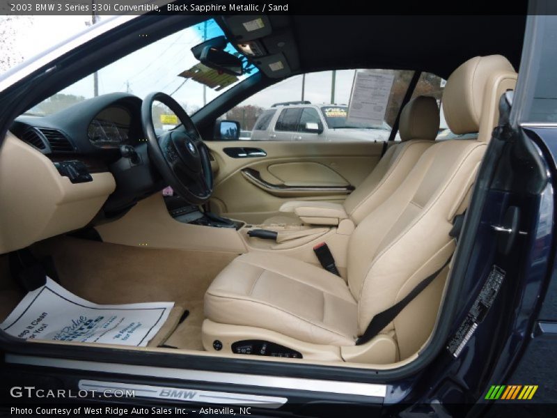 Black Sapphire Metallic / Sand 2003 BMW 3 Series 330i Convertible