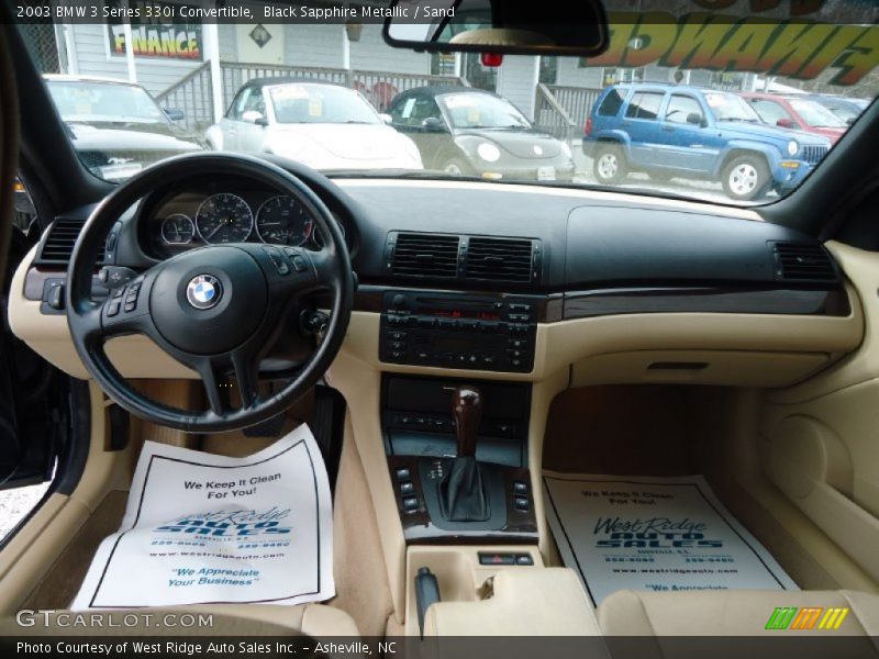 Black Sapphire Metallic / Sand 2003 BMW 3 Series 330i Convertible