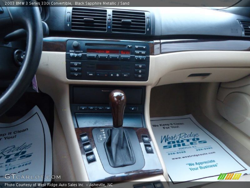 Black Sapphire Metallic / Sand 2003 BMW 3 Series 330i Convertible