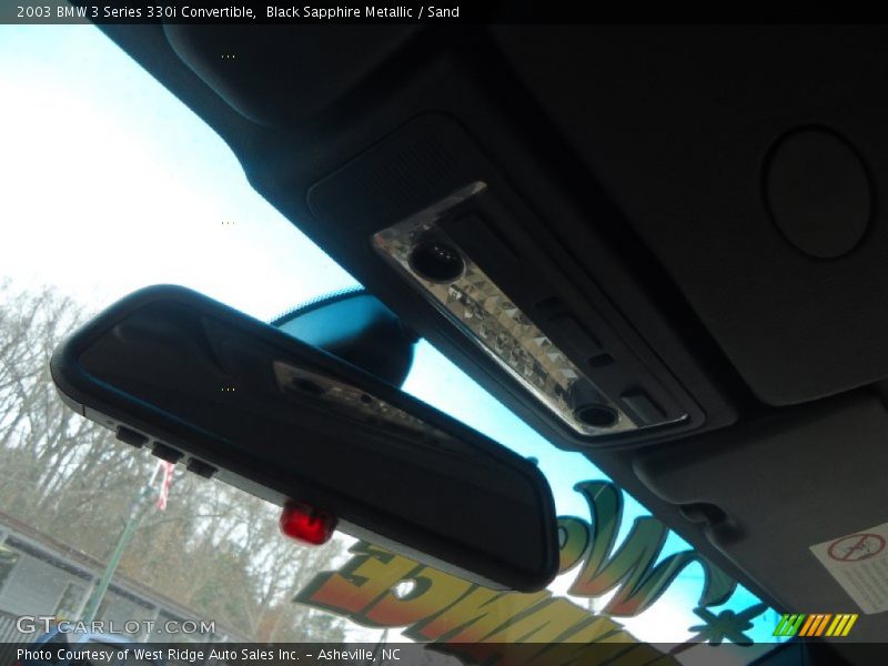 Black Sapphire Metallic / Sand 2003 BMW 3 Series 330i Convertible