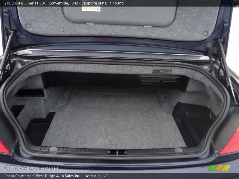Black Sapphire Metallic / Sand 2003 BMW 3 Series 330i Convertible