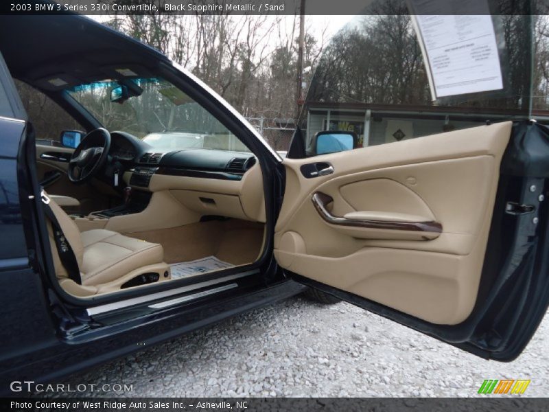 Black Sapphire Metallic / Sand 2003 BMW 3 Series 330i Convertible