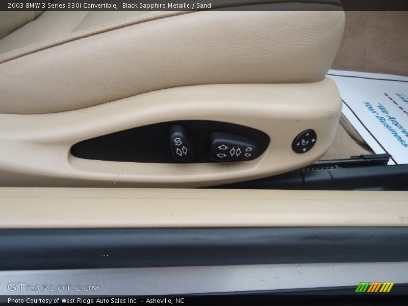 Black Sapphire Metallic / Sand 2003 BMW 3 Series 330i Convertible