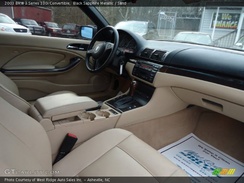 Black Sapphire Metallic / Sand 2003 BMW 3 Series 330i Convertible