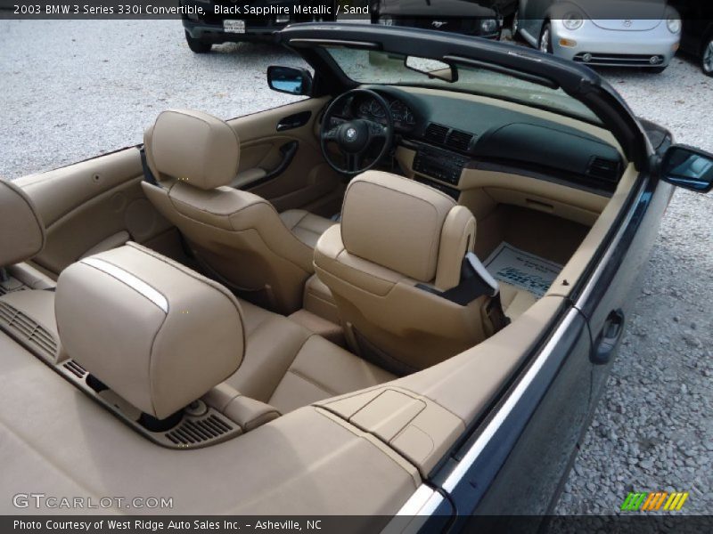 Black Sapphire Metallic / Sand 2003 BMW 3 Series 330i Convertible
