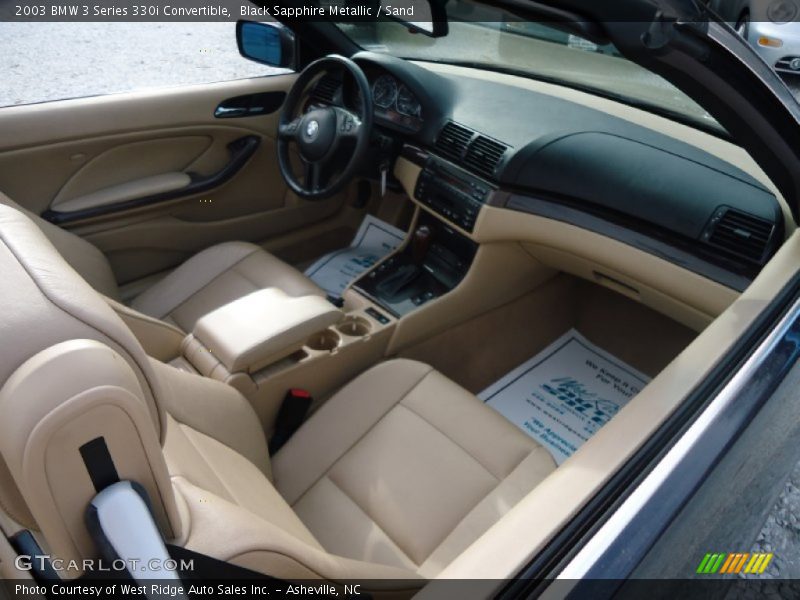 Black Sapphire Metallic / Sand 2003 BMW 3 Series 330i Convertible