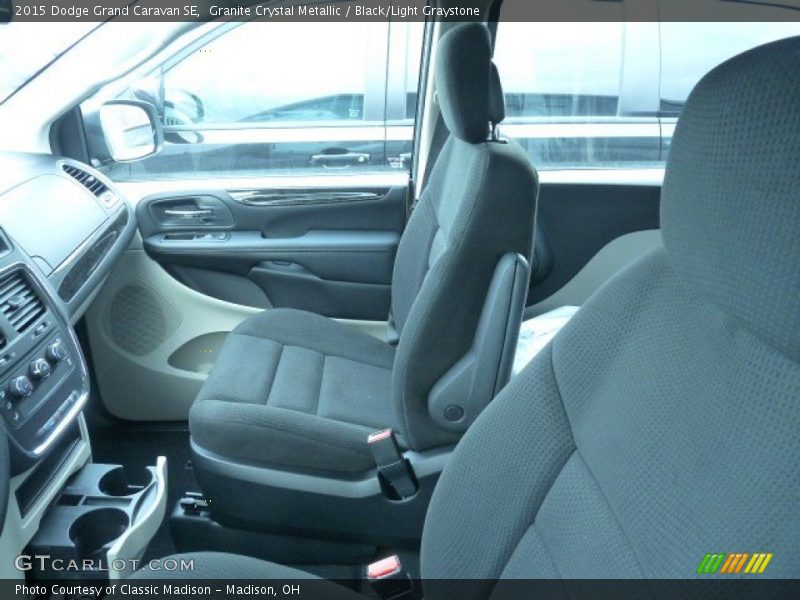 Granite Crystal Metallic / Black/Light Graystone 2015 Dodge Grand Caravan SE