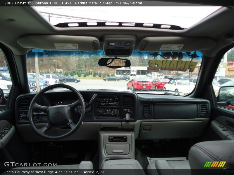 Redfire Metallic / Medium Gray/Neutral 2002 Chevrolet Suburban 1500 LT 4x4