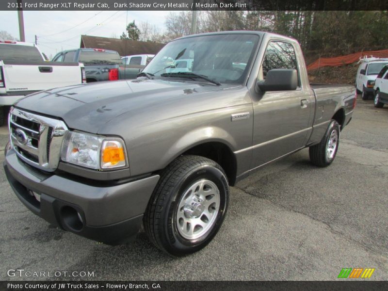 Dark Shadow Grey Metallic / Medium Dark Flint 2011 Ford Ranger XLT Regular Cab