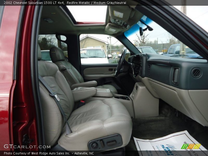 Redfire Metallic / Medium Gray/Neutral 2002 Chevrolet Suburban 1500 LT 4x4